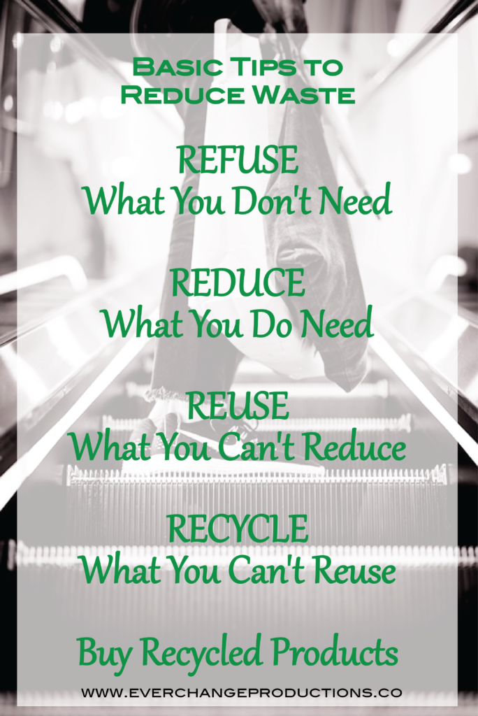 How to Precycle The basic rules are narrowed down to this: Refuse What You Don't Need, Reduce What You Do Need Reuse What You Can't Reduce Recycle What You Can't Reuse Buy Recycled Products