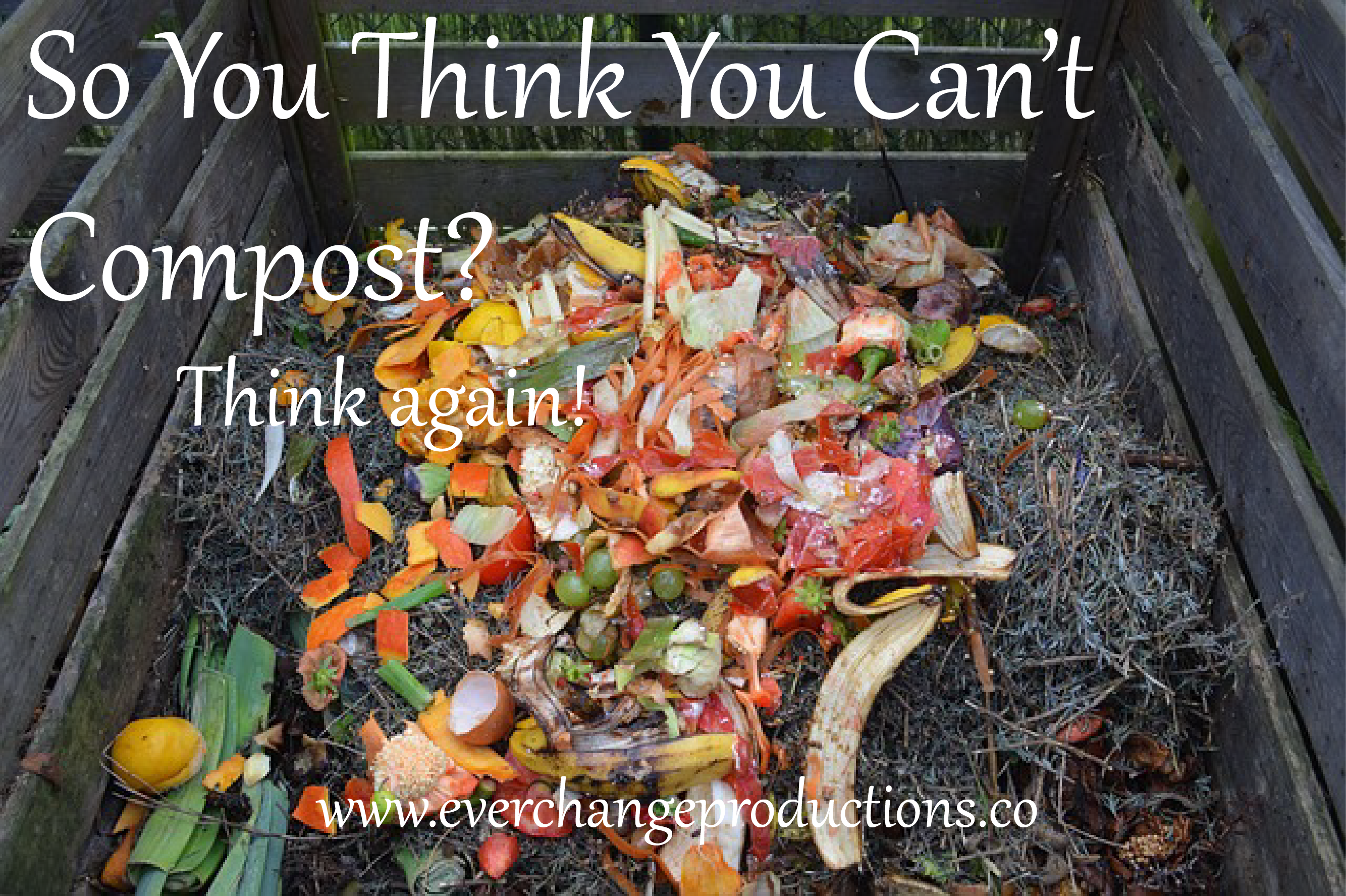 So you think you can't compost? Think again!
