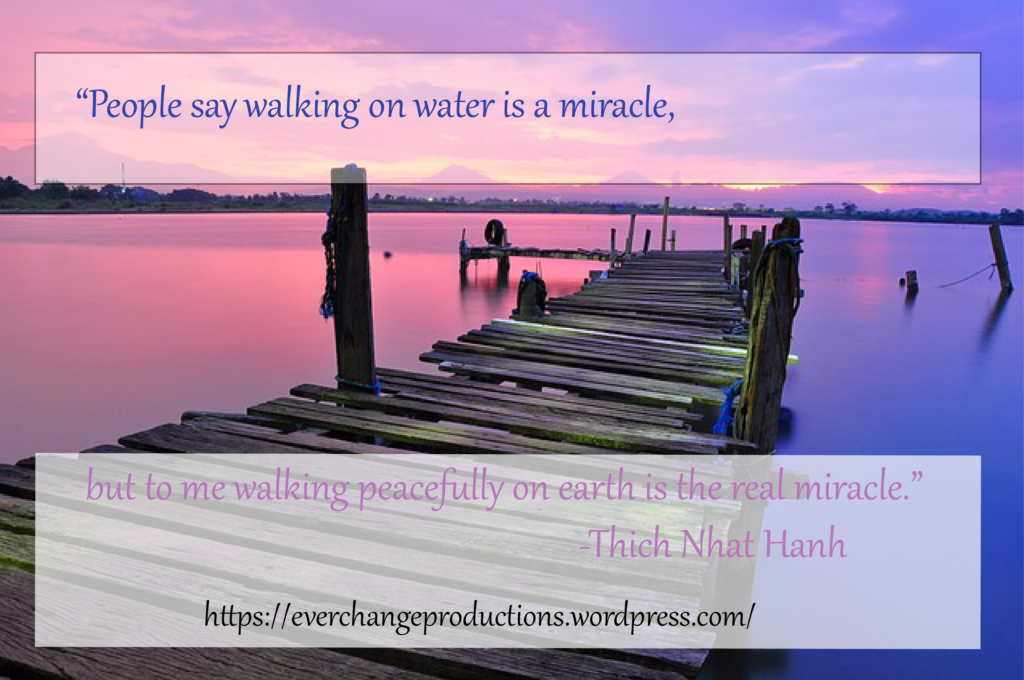 Need some Monday Motivation to start your week off? Just remember: "People say walking on water is a miracle, but to me walking peacefully on earth is the real miracle." -Thich Nhat Hanh