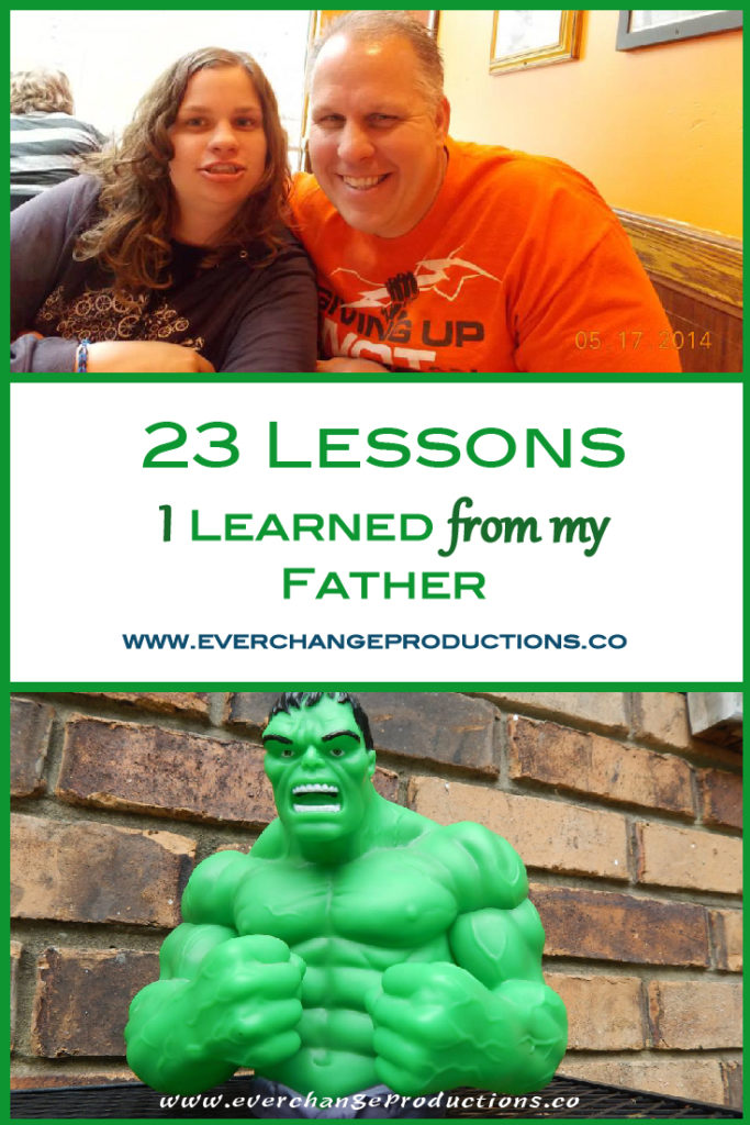 In May, I wrote 23 lessons I learned from my mother, one for every year, since I've been born. For Father's Day, I'm going add 23 lessons I've learned from my father.