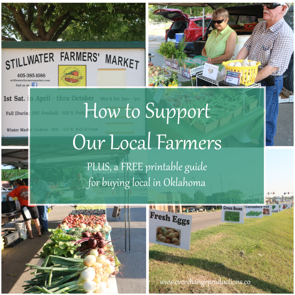 How to Support Local Farmers: Plus, a free printable guide to buying local in Oklahoma