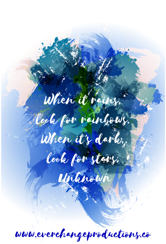 Need some motivation to start of the week? Just remember When it rains, look for rainbows. When it's dark, look for stars. -Unknown Follow the link for this week's encouraging message. 