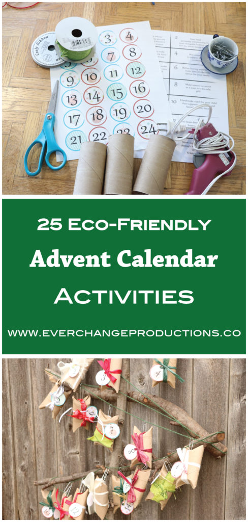 Don't be consumed by holiday expectations. Simplify your holidays and take time to focus on giving back with these eco-friendly advent calendar activities.