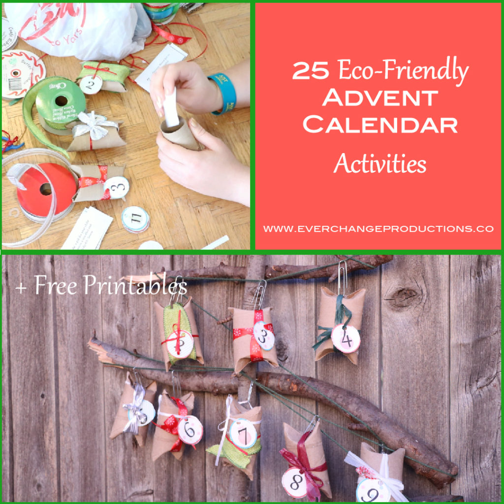 Don't be consumed by holiday expectations. Simplify your holidays and take time to focus on giving back with these eco-friendly advent calendar activities.