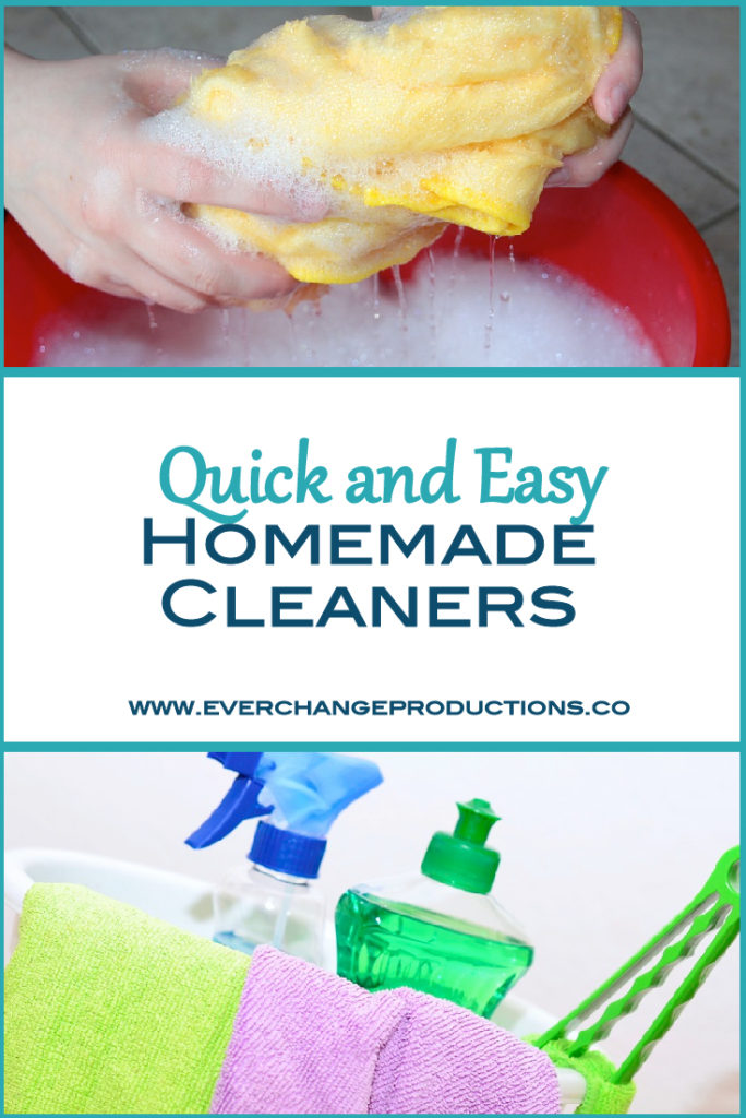 Homemade cleaners aren't just a go-green sustainable living thing. Homemade cleaners are easy to make and great for your budget. Homemade cleaners use a variety of common household items, such as vinegar and baking soda.