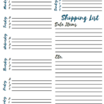 Meal Planning printables
