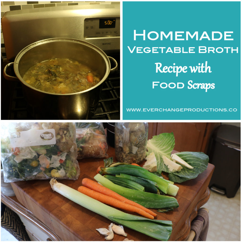 Homemade vegetable broth is a super easy way to use vegetable scraps, save money and make a nutrient-rich base for homemade soups and recipes.