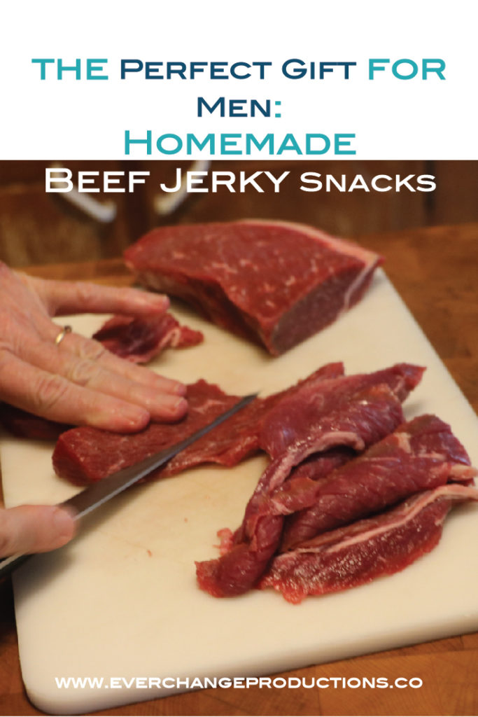 Gifts for men are difficult to find, but homemade beef jerky snacks are perfect! Learn how to prepare, marinate, dehyrdate and store your beef jerky gifts!