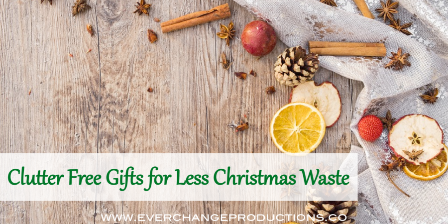 Skip Black Friday and get started on your Christmas list with clutter free gift ideas. Christmas gift ideas for those trying to consume less.