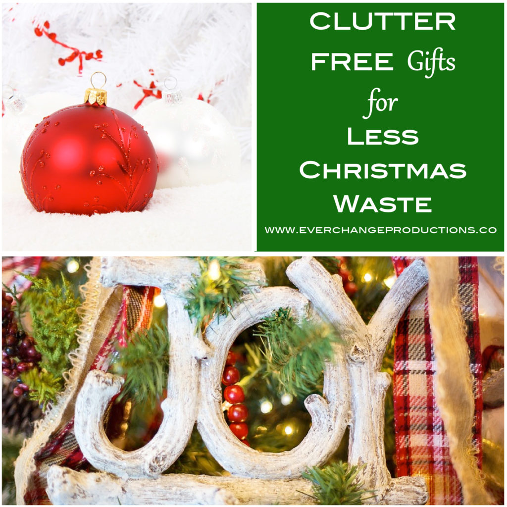 Skip Black Friday and get started on your Christmas list with clutter free gift ideas. Christmas gift ideas for those trying to consume less. Christmas gifts for minimalists, environmentalists, and more.