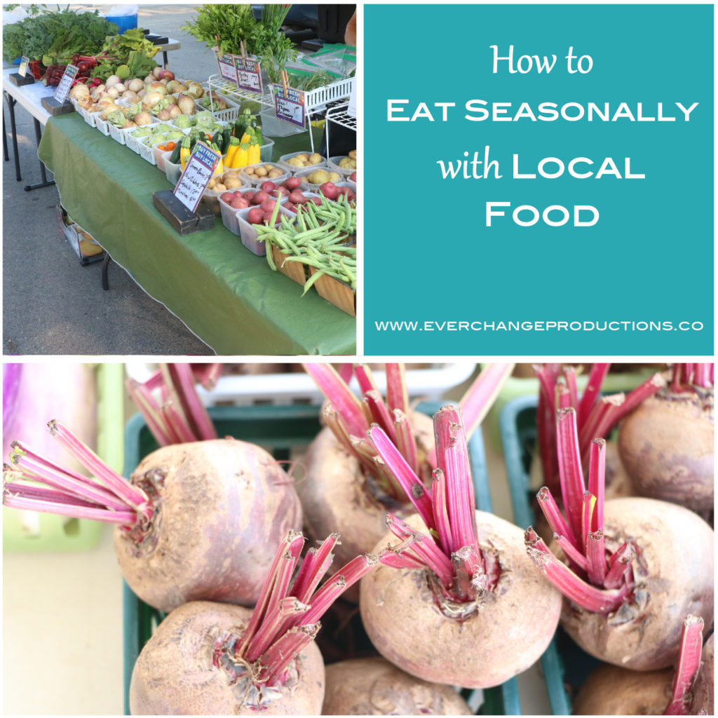 Eating seasonally helps lower the environmental impact of our food choices. Check out these great ways to find seasonal and local food in your area. Farmers markets, roadside stands, CSAs, Farmer Co-ops are all a great way to find local food in season.