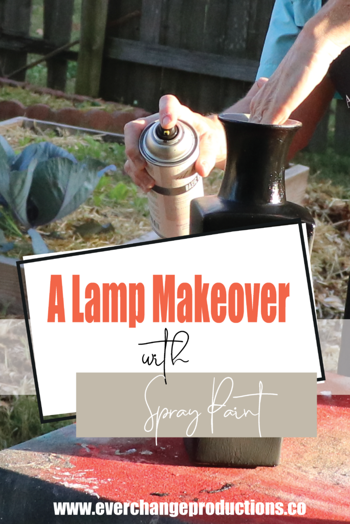 A long image with spraying an old lamp to make it new again. Feature image