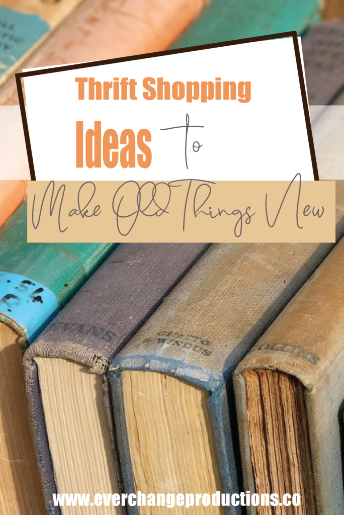 There's no limit to the creations made from thrift shopping. Check out these thrift store finds for inspiration! Pinterest feature image with old books
